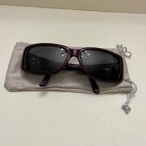 Valentino Garavani Burgundy Large Sunglasses with Case 5449S CZZ 56#16 130 - Picture 11 of 16
